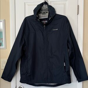 Avalanche weather shield rain shell mens hood lightweight nylon jacket blue 2X